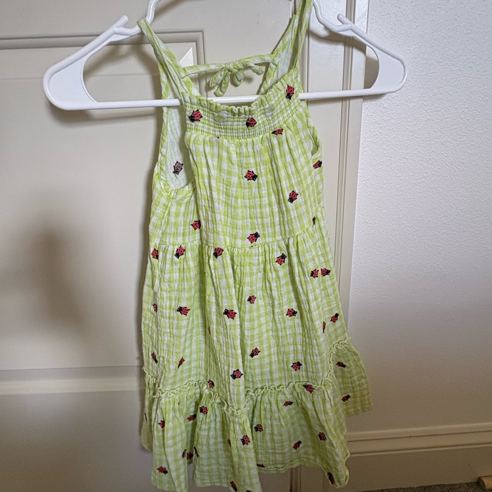 Nordstrom Green Gingham Dress